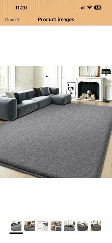 Dark grey rug 80cmx150cm - grey,