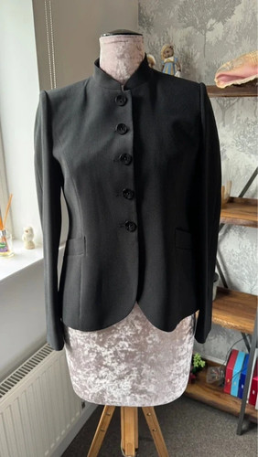 Emporio armani black - black, pinstripe
