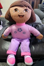 2006 Dora The Explorer Jumbo Plush Stuffed Doll 24" Fisher Price Baby 60cm