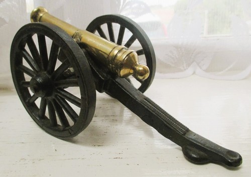 Cannon model iron brass 20cm - cannon,