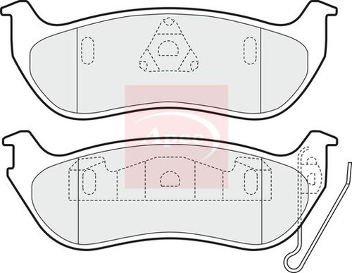 Apec pad1601 brake pad - apec,