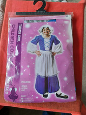 TUDOR GIRL Children's Fancy Dress Costume Best Dressed Medium 7 - 9 Years Rare