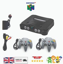 Nintendo 64 Console - 2 Controllers PAL - Fully Serviced And Cleaned