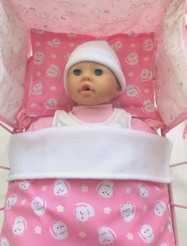 Dolls pram cot bedding - dolls, set