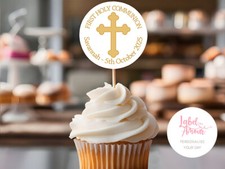 Personalised cup cake pick - cup,