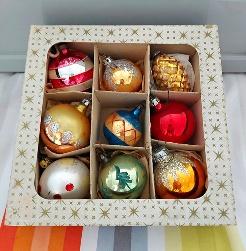 Vintage retro glass - glass, christmas