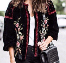 Zara Black Velvet Jacket