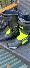 Mens Motorcycle Long Boots Water Resistant Leather Motorbike CE Armoured UK Size