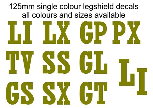Single colour lambretta - colour,