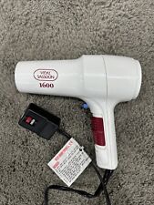 Vidal Sassoon Dual Volt Travel Hair Dryer 1600 Model VS728 Vintage Works Great