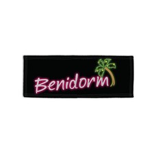 Benidorm Neon Palm Tree Design