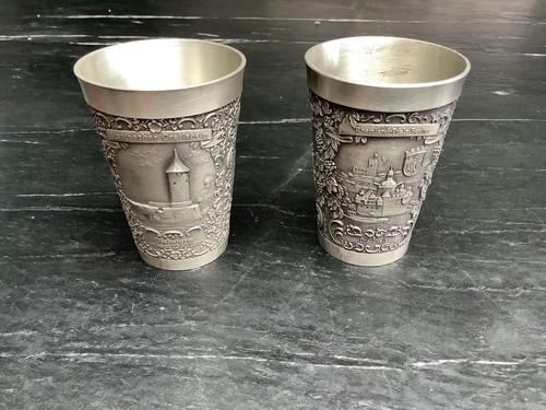 Pewter beaker cup - zinn, becker