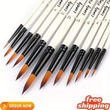 12Pcs Artist Paint Brushes Set