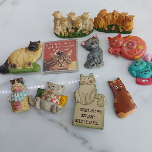 Vintage cat themed fridge - cat,