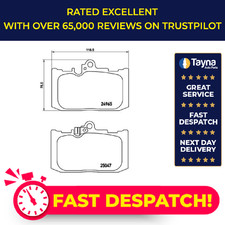 Brake Pads Set fits LEXUS GS300h 2.5 Front 2013 on 2AR-FSE Brembo 0446530491 New