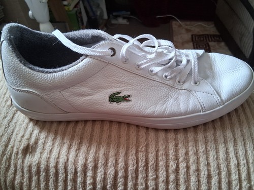 Lacoste mens leather trainers - lacoste,