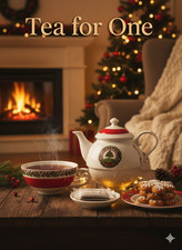 Fortnum and Mason Christmas Tea for One Teapot & Cup Set, Tea for One Set New