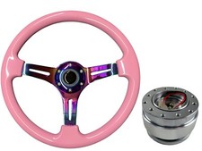 Pink Neo Chrome TS Steering