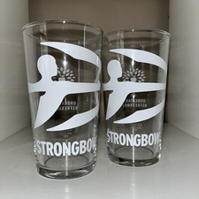 2 x Strongbow Pint Glasses -