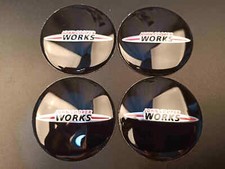4pcs MINI COOPER S WORKS LOGO WHEEL CENTER HUB CAPS BADGE EMBLEM 56MM 52MM