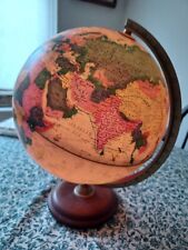 Antique Style illuminated world globe 
