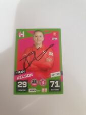SIGNED TOPPS CRICKET ATTAX HUNDRED 2022 CARD-FRAN WILSON,169-WELSH FIRE