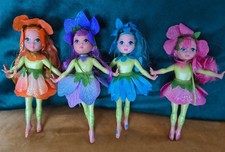 Barbie 2005 Fairytopia Petal Pixies mini Fairy Dolls x 4 vgc 