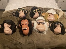 7X Full Head Gorilla Masks
