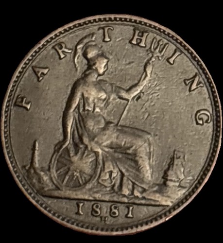 1881 farthing queen - 1881, victoria