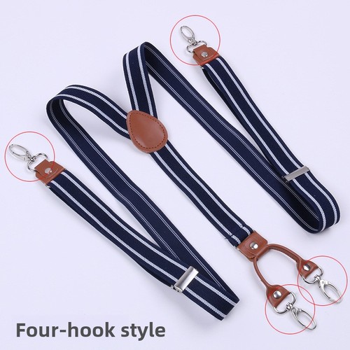 Elasticated men braces - men's, hooks