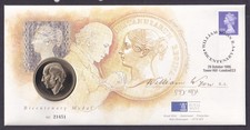 Coin stamps cover - gb,