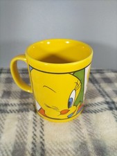 Warner Bros Looney Tunes Staffordshire England Tweety Pie Vintage 1997 Mug Cup 