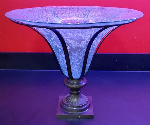 Art deco large trumpet glass - deco,