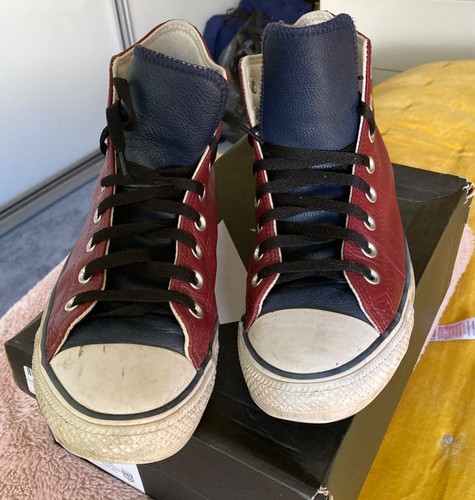 Mens bugundy blue converse - mens, /