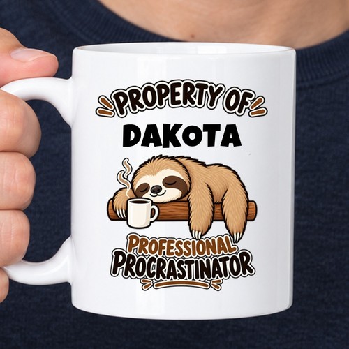 Dakota personalised sloth - dakota,