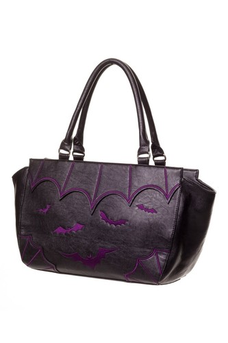 Gothic bat wings handbag - gothic,