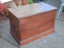 LARGE ANTIQUE  PINE  CHEST /