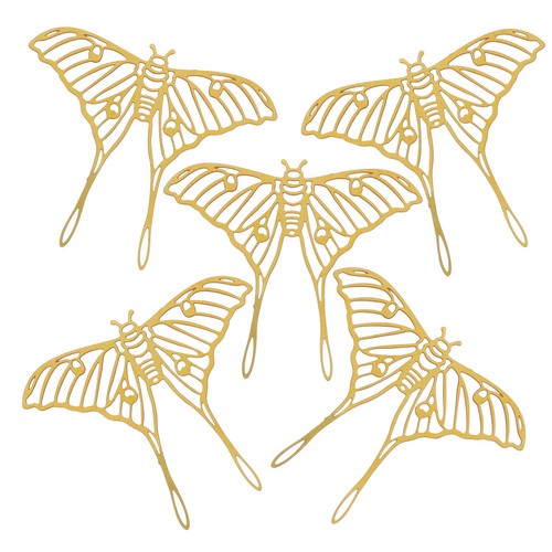 5pcs copper butterfly charms - 5pcs,