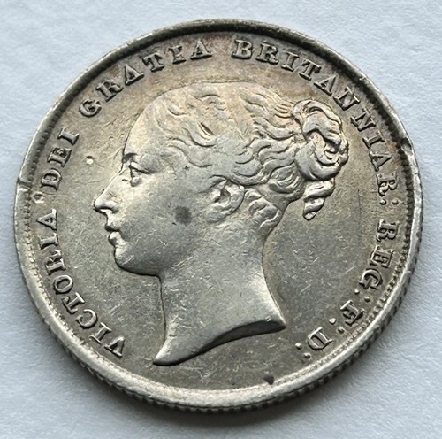 1839 victoria silver shilling - 1839,