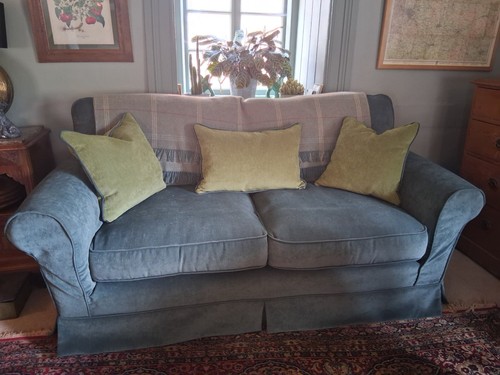 Two seater sofa teal - sofa.,