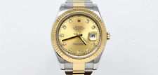 Rolex Datejust II 116333 champagne diamond dial Oyster bracelet