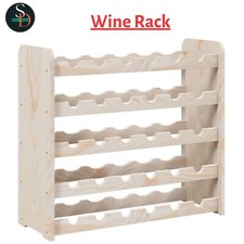 Wine Rack with Top Board Wine Shelf Wine Bottle Holder Solid Wood Pine vidaXL