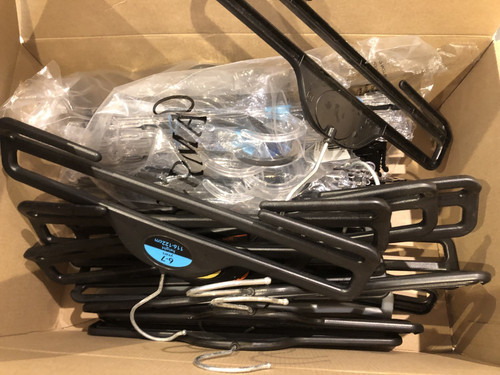Job lot hangers black clear - lot,