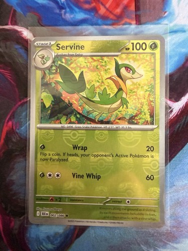Pokemon servine 002 086 master - pokemon,