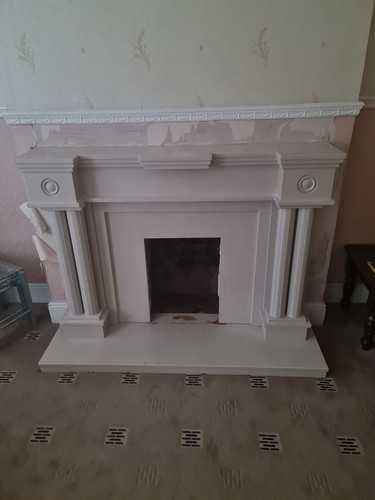Pure marble fireplace fire rrp - marble,