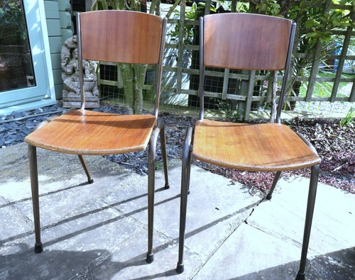 Pair industrial 1960s tubular - industrial,