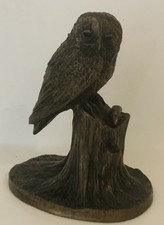 Bronze Age Owl Figurine 5"