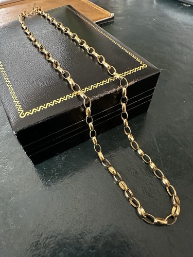 Vintage gold belcher choker - vintage, 9k