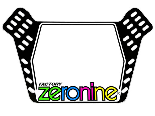 Zeronine bmx number plate - number, old