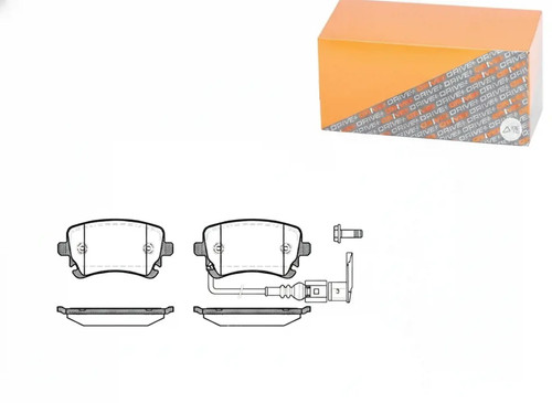 Brake pads rear axle - pads,